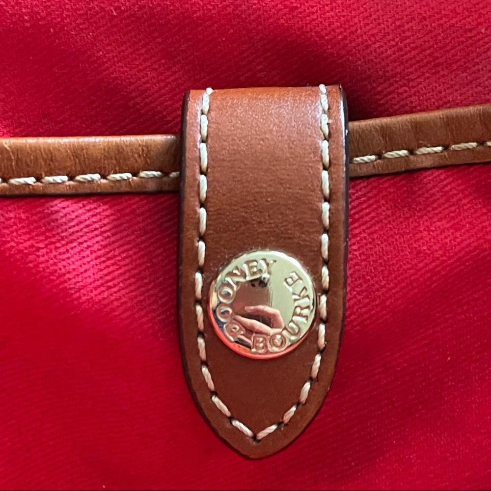 Vintage Dooney & Bourke Leather Pebble Grain Zip Structured Top Handle Bag - Picture 4 of 16